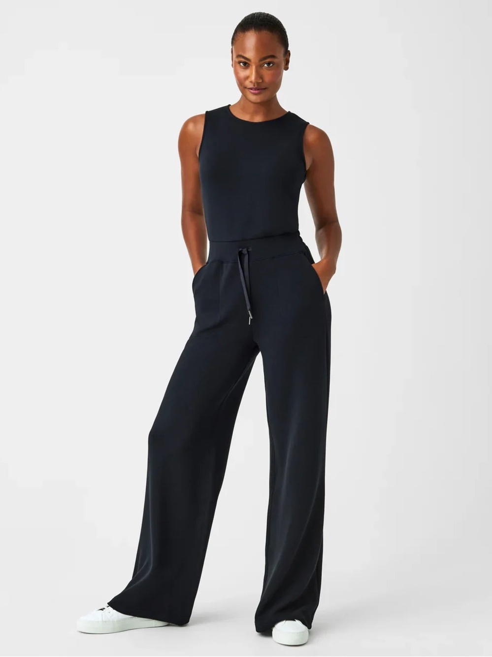 SPANX Air Essentials Jumpsuit | Very Black | Large